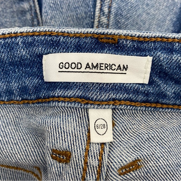 Good American High Waist Shorts Womens 6/28 Frayed Hem - Picture 3 of 5